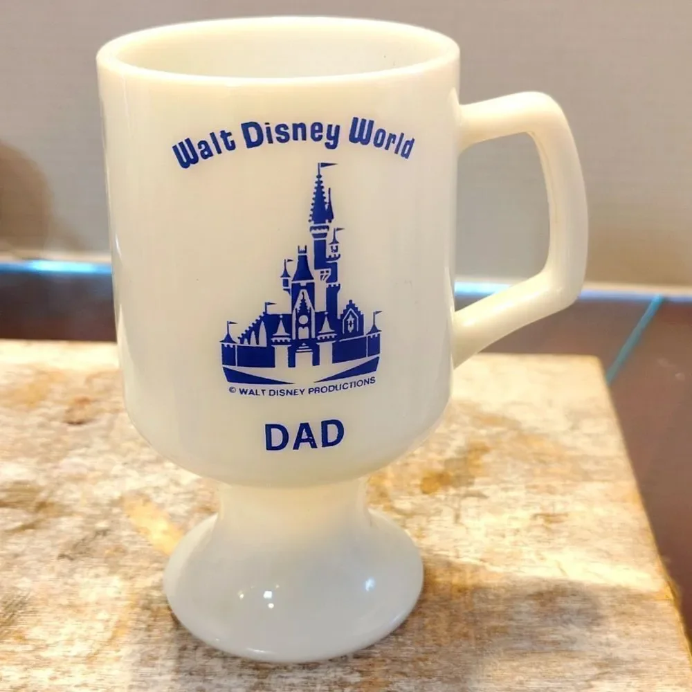 👍 Walt Disney World DAD Footed Mug VINTAGE. C7